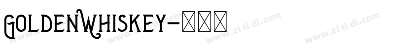GoldenWhiskey字体转换