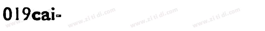 019cai字体转换