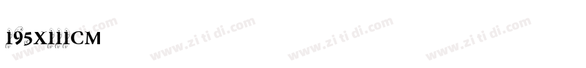 195x111cm字体转换