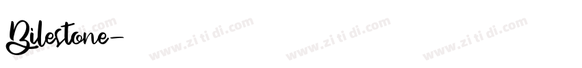 Bilestone字体转换