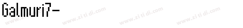 Galmuri7字体转换