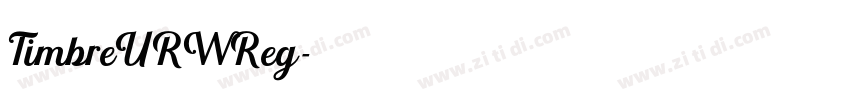 TimbreURWReg字体转换