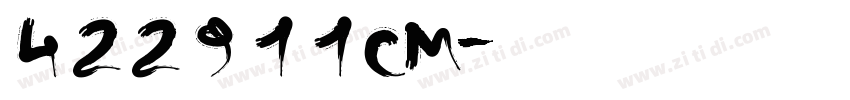 422911CM字体转换