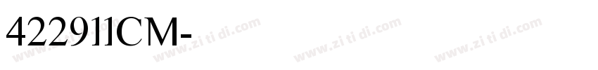 422911CM字体转换