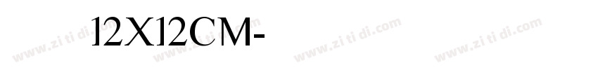 烫金12X12CM字体转换