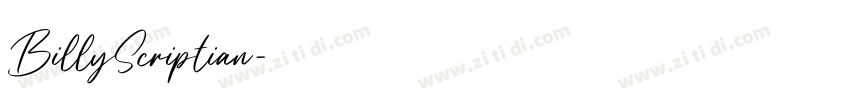 BillyScriptian字体转换