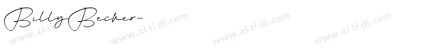 BillyBecker字体转换