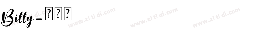 Billy字体转换