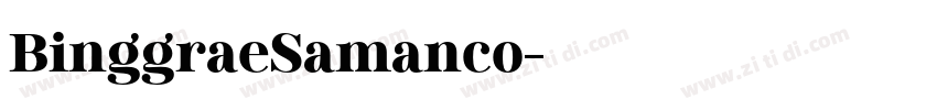 BinggraeSamanco字体转换
