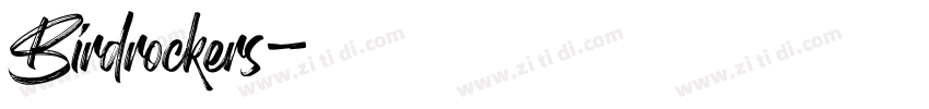 Birdrockers字体转换