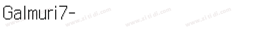 Galmuri7字体转换