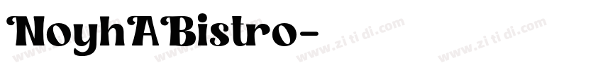 NoyhABistro字体转换