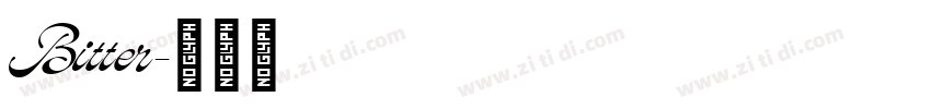 Bitter字体转换