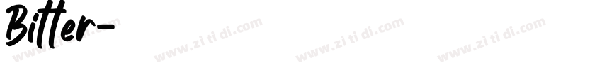 Bitter字体转换