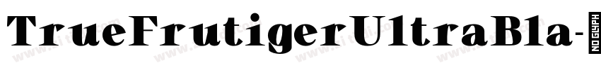 TrueFrutigerUltraBla字体转换