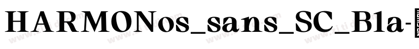 HARMONos_sans_SC_Bla字体转换