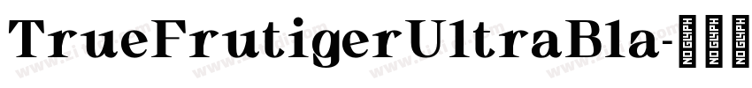 TrueFrutigerUltraBla字体转换