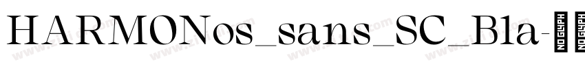 HARMONos_sans_SC_Bla字体转换