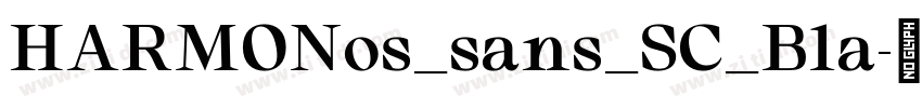 HARMONos_sans_SC_Bla字体转换