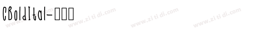 CBoldItal字体转换