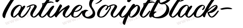 TartineScriptBlack字体转换