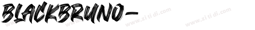 BlackBruno字体转换