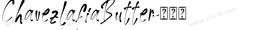ChavezlafiaButter字体转换