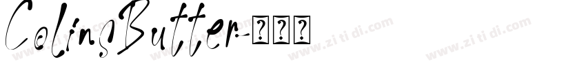 ColinsButter字体转换