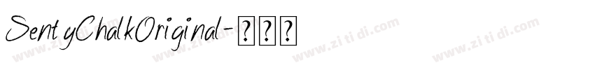SentyChalkOriginal字体转换