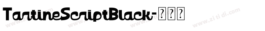 TartineScriptBlack字体转换