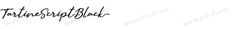 TartineScriptBlack字体转换
