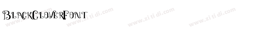 BlackCloverFont字体转换