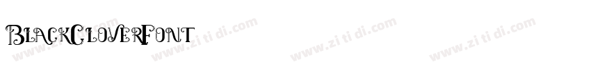 BlackCloverFont字体转换