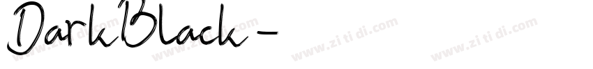 DarkBlack字体转换