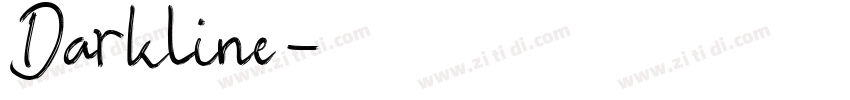Darkline字体转换