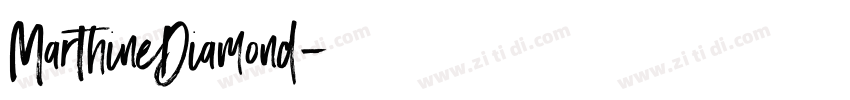 MarthineDiamond字体转换