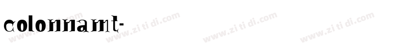 colonnamt字体转换