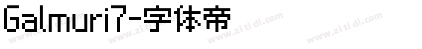 Galmuri7字体转换