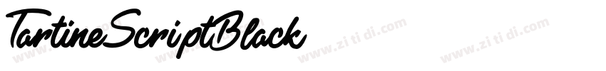 TartineScriptBlack字体转换