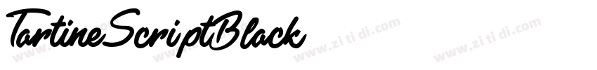 TartineScriptBlack字体转换