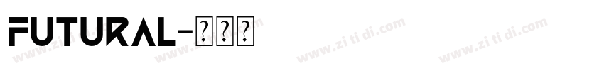 futural字体转换