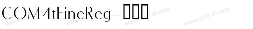 COM4tFineReg字体转换