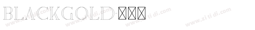 BlackGold字体转换