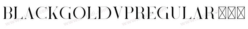 BlackGoldVPRegular字体转换