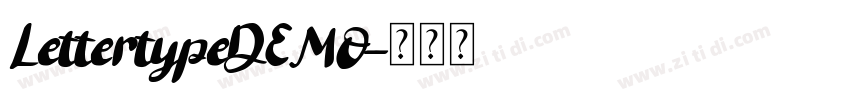 LettertypeDEMO字体转换