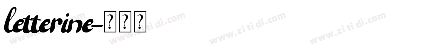 letterine字体转换