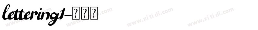lettering1字体转换
