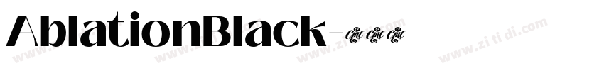 AblationBlack字体转换
