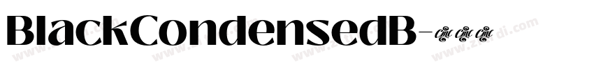 BlackCondensedB字体转换
