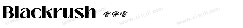 Blackrush字体转换